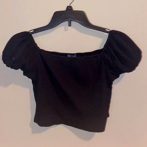 Cute Small Black Crop Top from Target